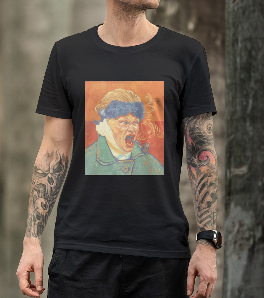 Erling Haaland Van Gogh Pipe Smoking T-Shirt