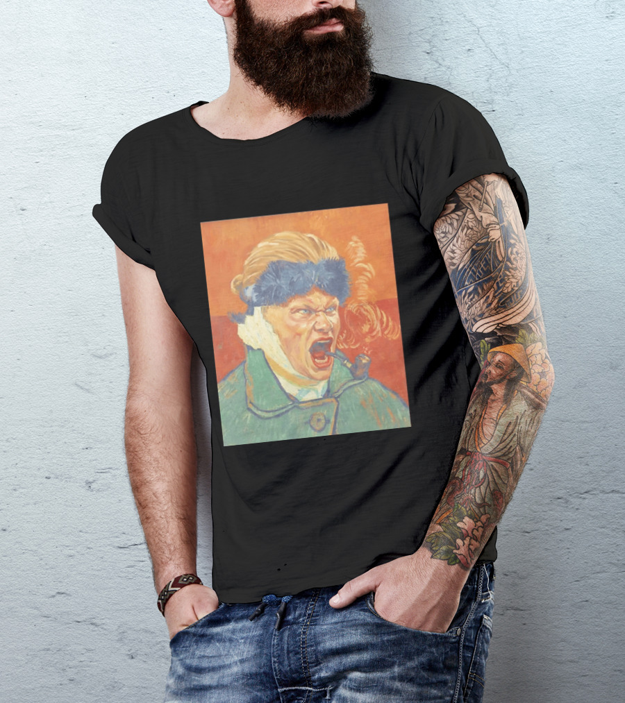 Erling Haaland Van Gogh Pipe Smoking T-Shirt