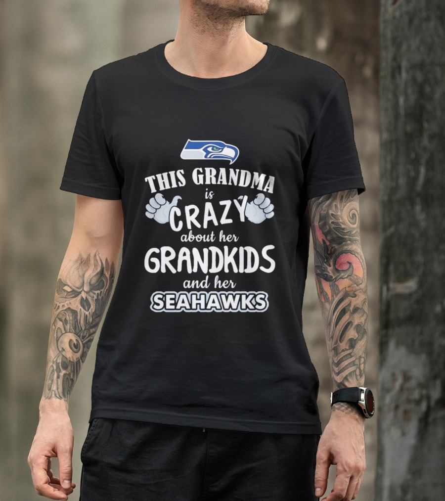 This Grandma Is Crazy About Her Grandkids And Her Seahawks T-Shirt