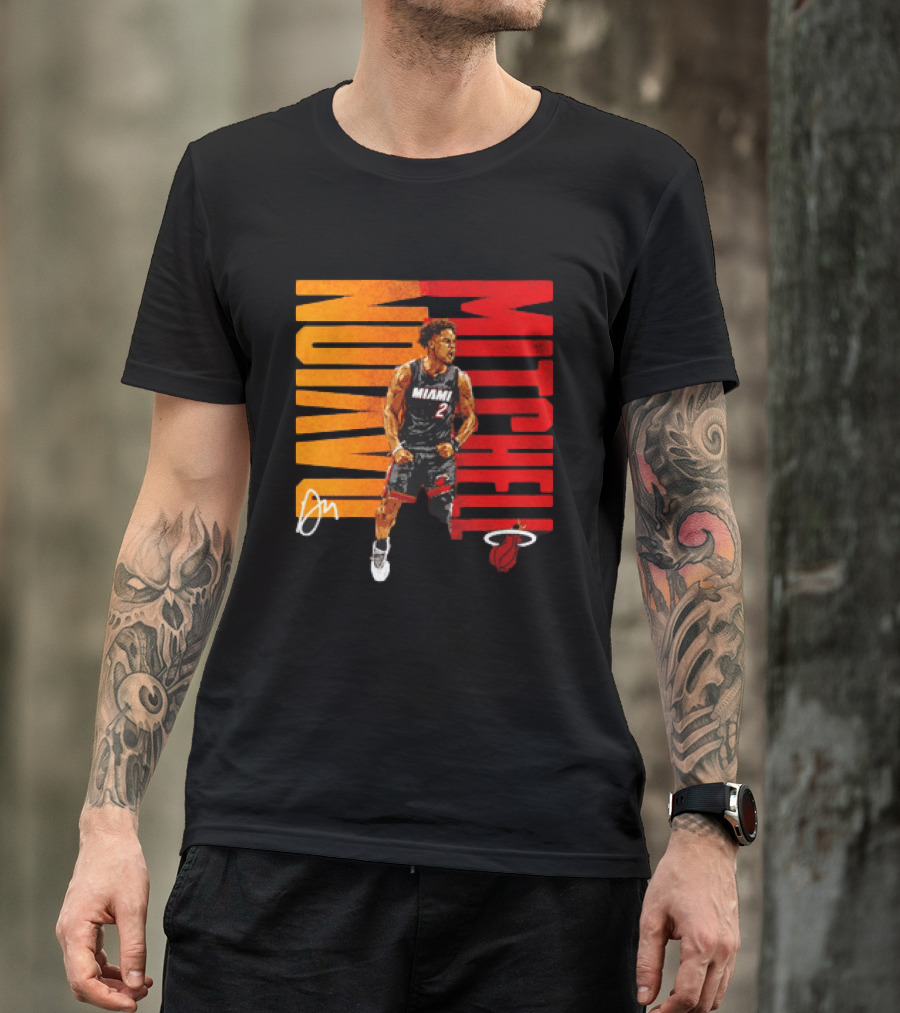 Davion Mitchell Miami Heat Number 2 Basketball Player T-Shirt