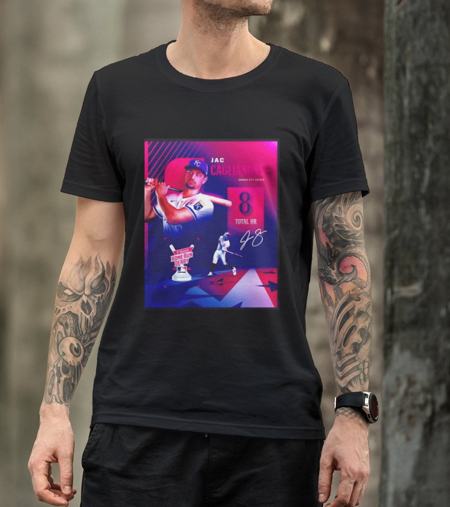 Jac Caglianone Kansas City Royals Home Run Derby 2026 8 Total HR T-Shirt