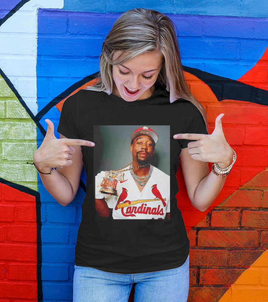 St Louis Cardinals Jordan Walker Champ Trophy Baseball T-Shirt