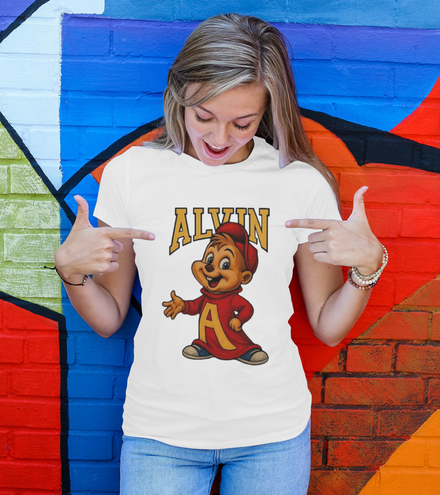 Alvin And The Chipmunks Alvin Character With Standing A T-Shirt