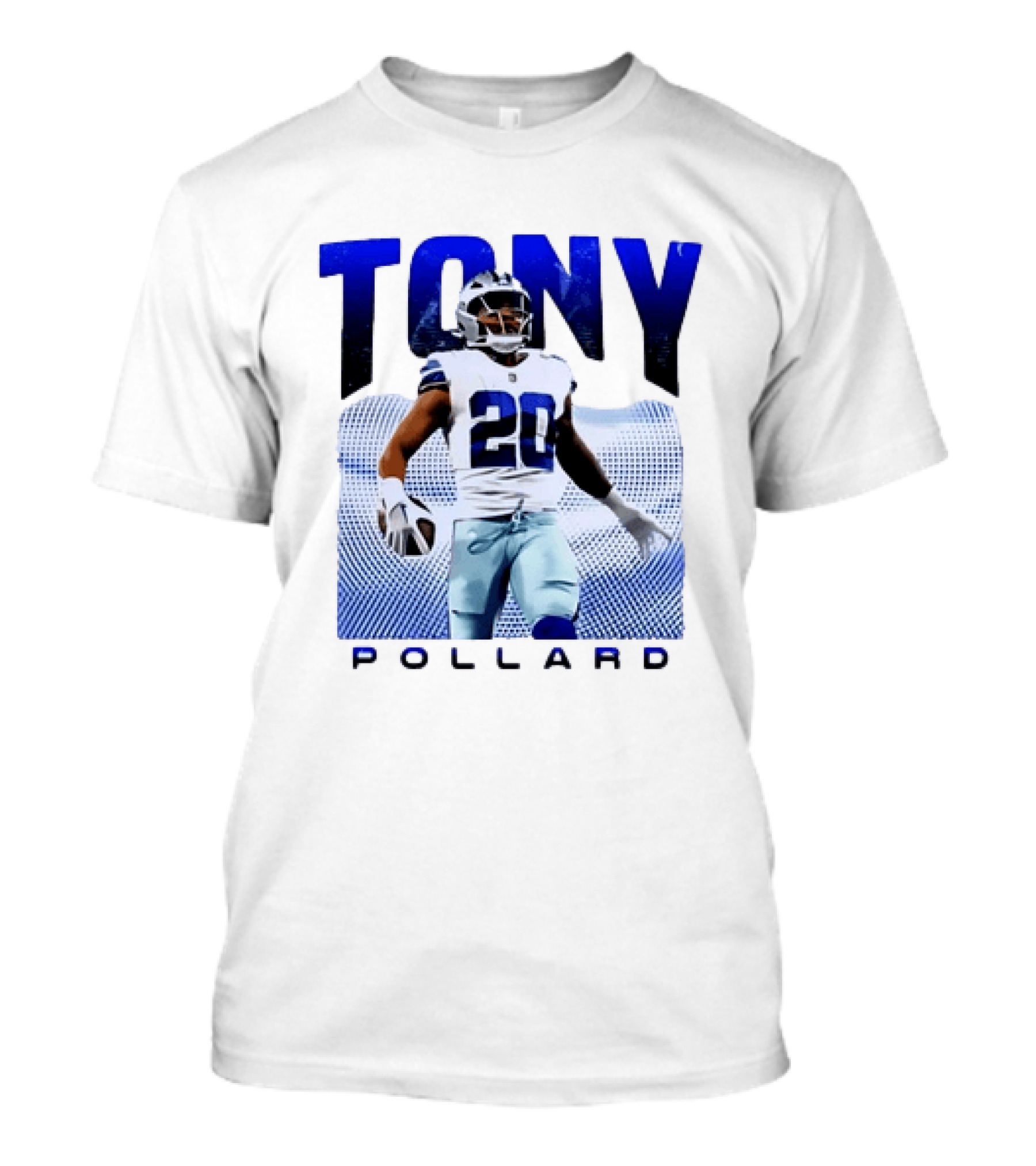 Tony Pollard Dallas Cowboys Number 20 Football Player T-Shirt