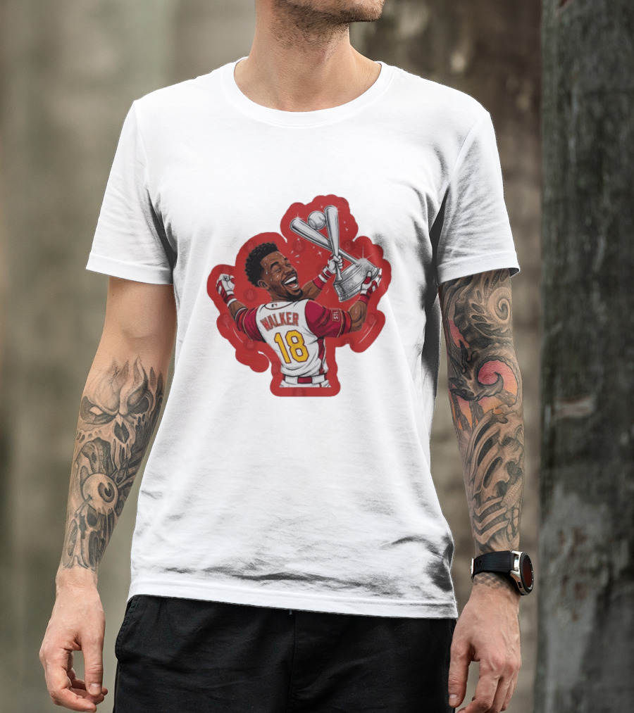Jordan Walker 18 You Dont Boo Nobodies STL Victory Baseball Trophy T-Shirt