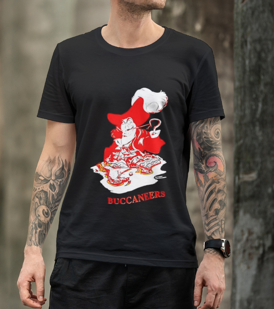 Captain Hook Buccaneers Pirate Tampa Bay T-Shirt