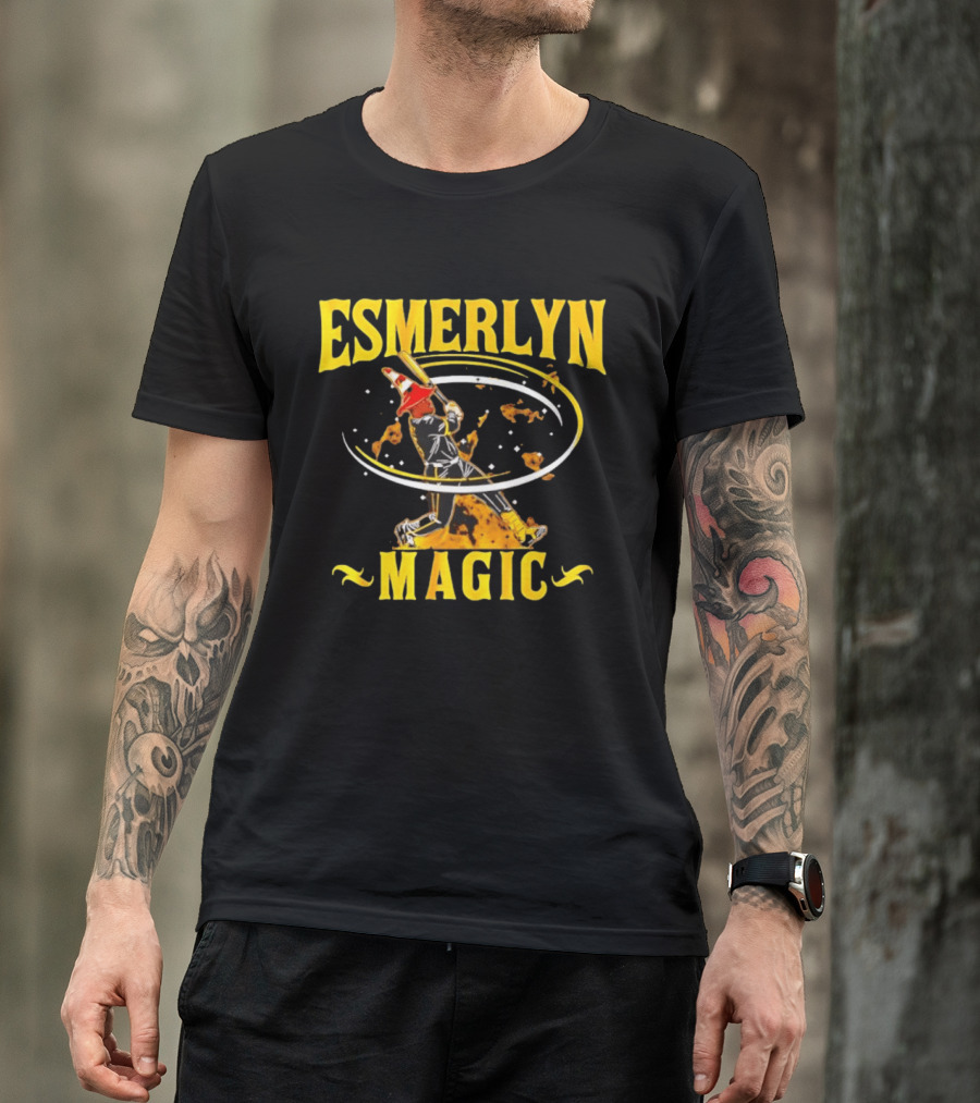 Esmerlyn Magic Baseball Players Association Swinging Batter T-Shirt