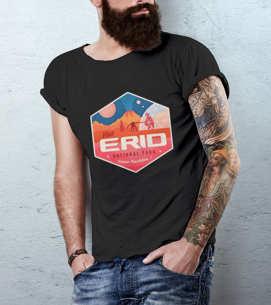Rocky Alien Tau Ceti Visit Erid National Park Project Hail Mary Human Population One T-Shirt