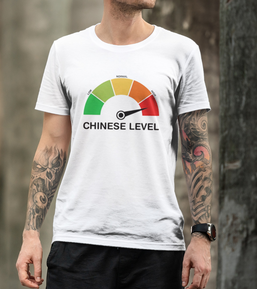 Chinese Level Meter Low Normal High Gauge T-Shirt