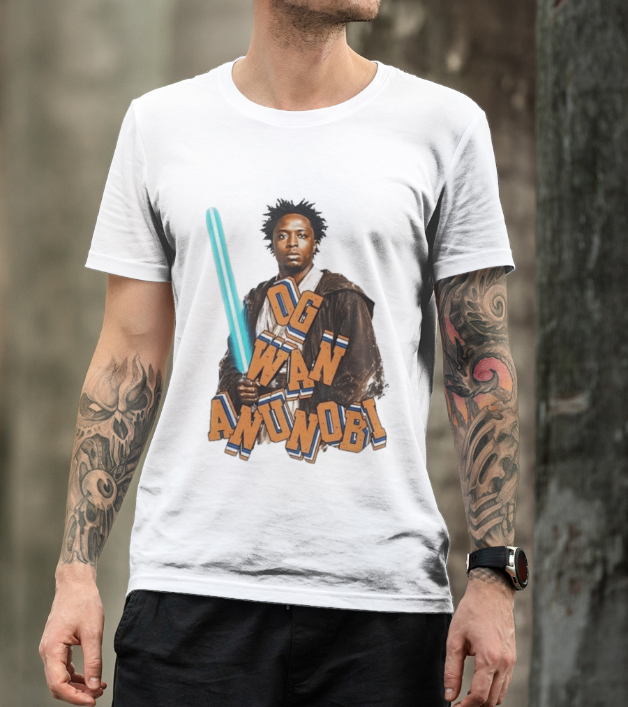 Og Wan Anunobi New York Knicks Basketball Nba 2026 Star Wars T-Shirt