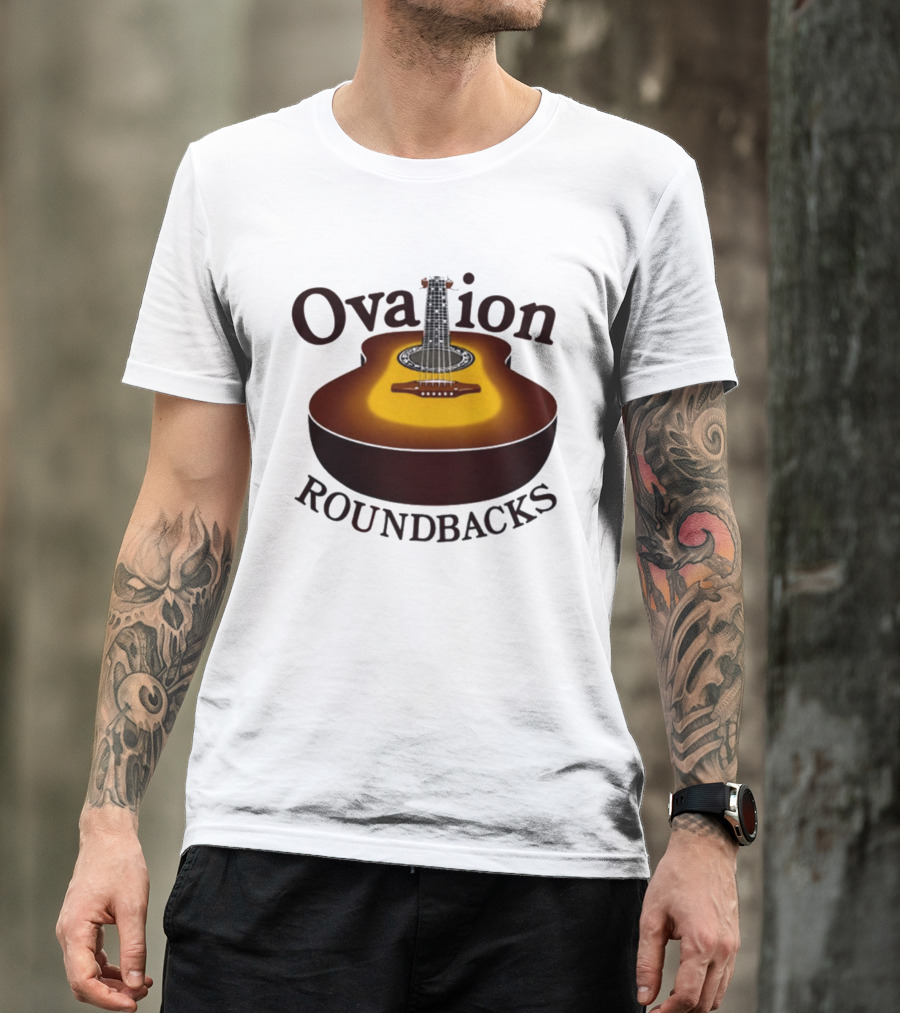 Ovation Roundbacks Acoustic Guitar Folk Music T-Shirt