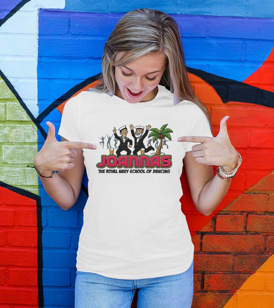 Joannas The Royal Navy School Of Dancing Tropical Palm Party Vibe T-Shirt