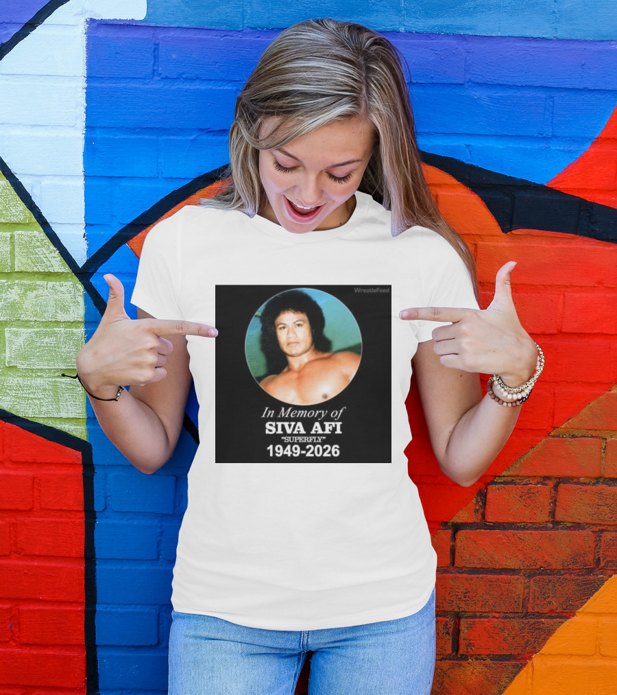 In Memory Of Siva Afi Superfly 1949 2026 WrestleFeed T-Shirt