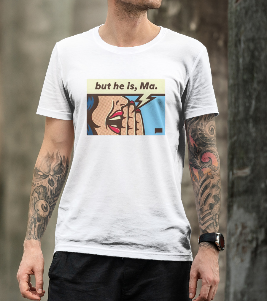 The Real Housewives Of Rhode Island But He Is Ma Pop Art Style Comic Speech Bubble T-Shirt