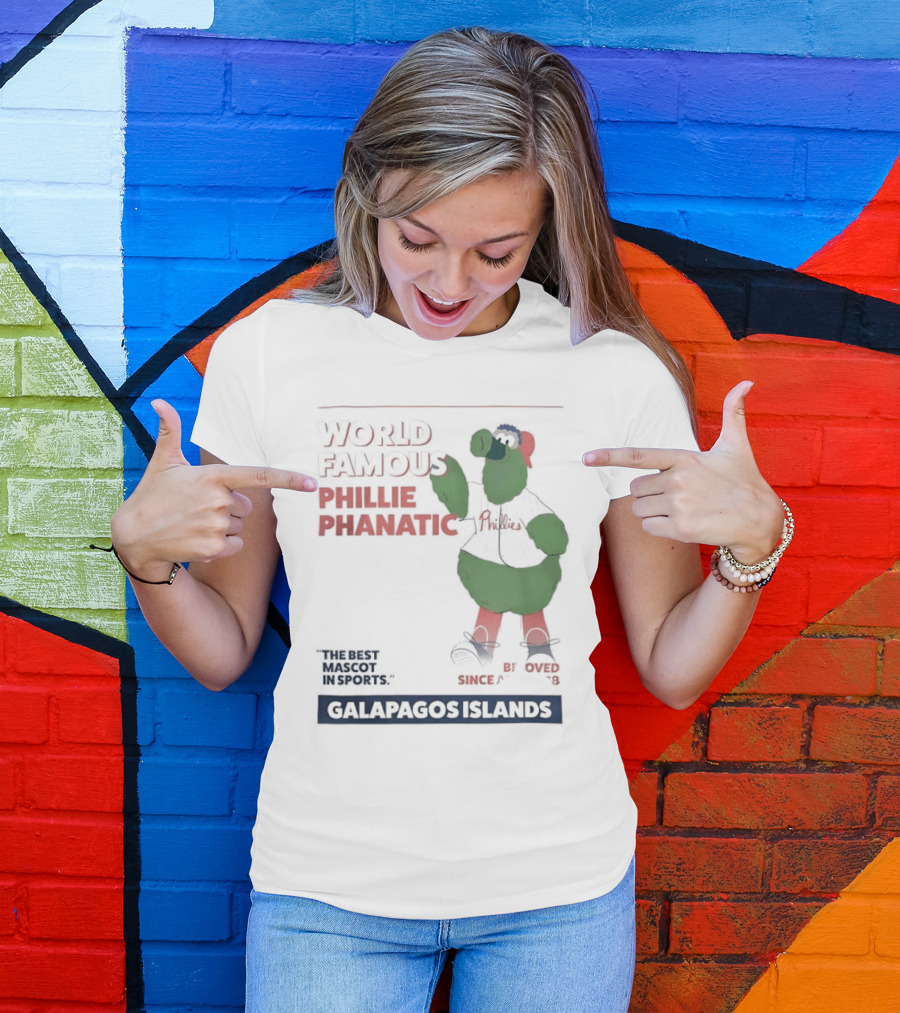 World Famous Phillie Phanatic Galapagos Islands April 1978 Phillies T-Shirt