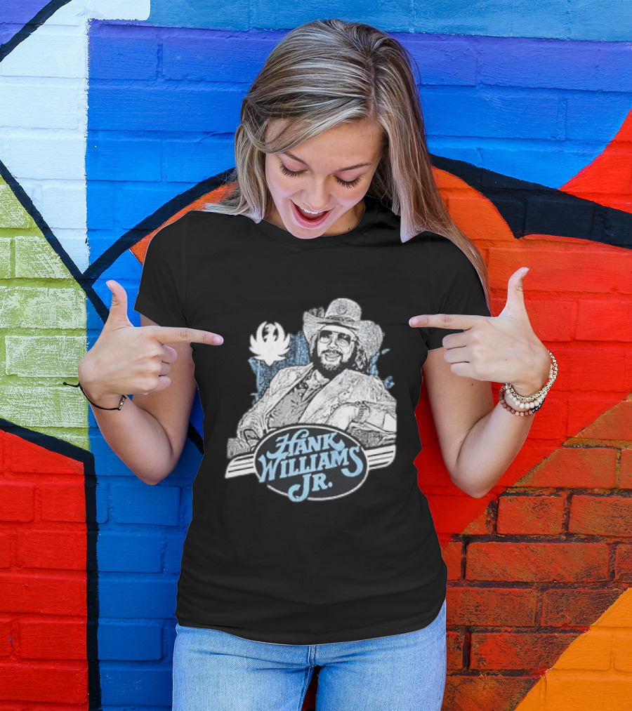 Hank Williams Jr 90s Anniversary Iconic Cowboy T-Shirt