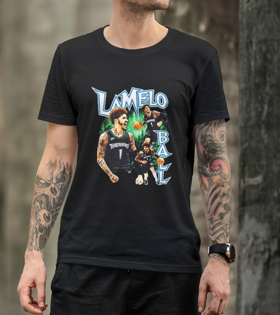 LaMelo Ball Timberwolves NBA Basketball Player Highlights T-Shirt