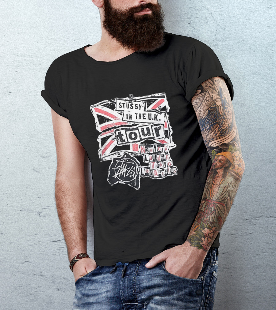 Stussy In The U.K. Tour New York London Tokyo Los Angeles T-Shirt
