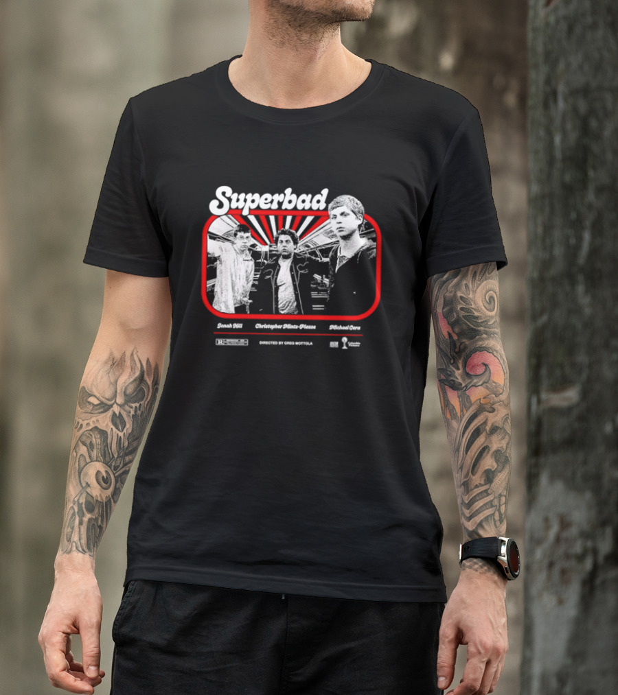Superbad Movie Jonah Hill Christopher Mintz Plasse Michael Cera T-Shirt