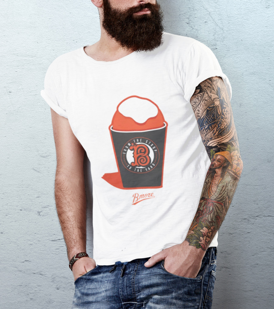 Baltimore Orioles From The Stoop To The Yard Snowball Bmore T-Shirt