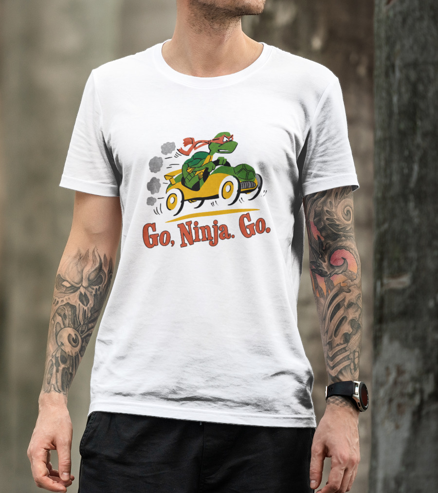 Ninja Turtle Racing In Classic Go Kart T-Shirt