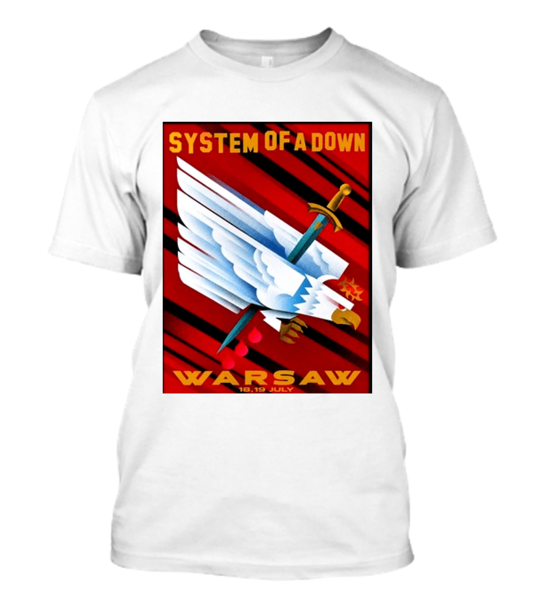 System Of A Down Warsaw Poland 2026 PGE Narodowy 18 19 July Exclusive Venue T-Shirt