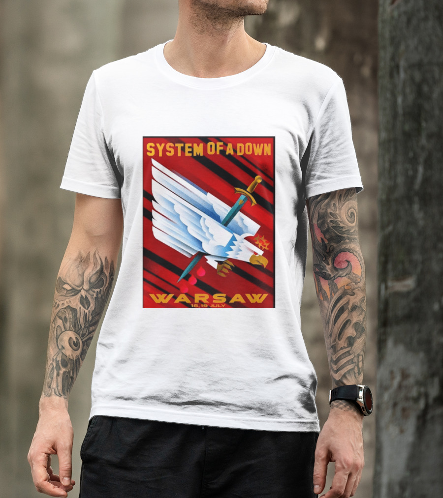 System Of A Down Warsaw Poland 2026 PGE Narodowy 18 19 July Exclusive Venue T-Shirt