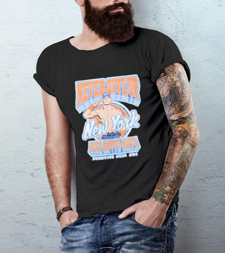Never Give Up New York Rise Above Hate Fanatics Fest NYC T-Shirt