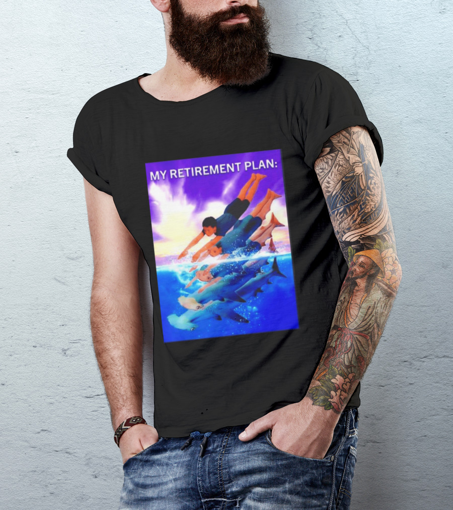 My Retirement Plan Hammerhead Shark Swimming Diving Adventure T-Shirt