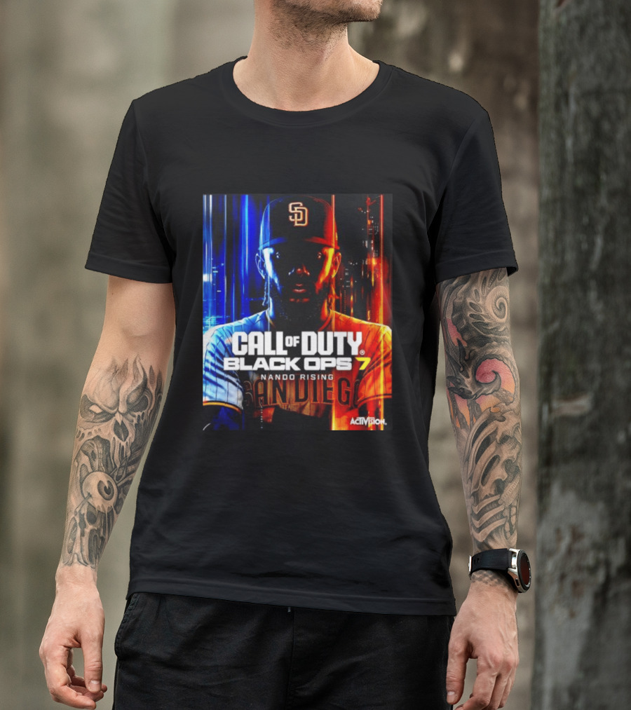 Call Of Duty Black Ops 7 Nando Rising San Diego SD Cap T-Shirt