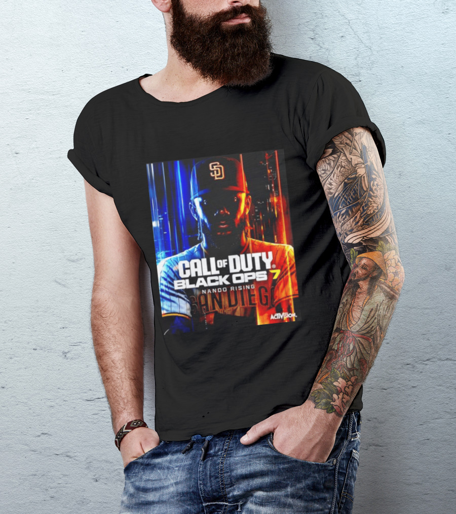 Call Of Duty Black Ops 7 Nando Rising San Diego SD Cap T-Shirt