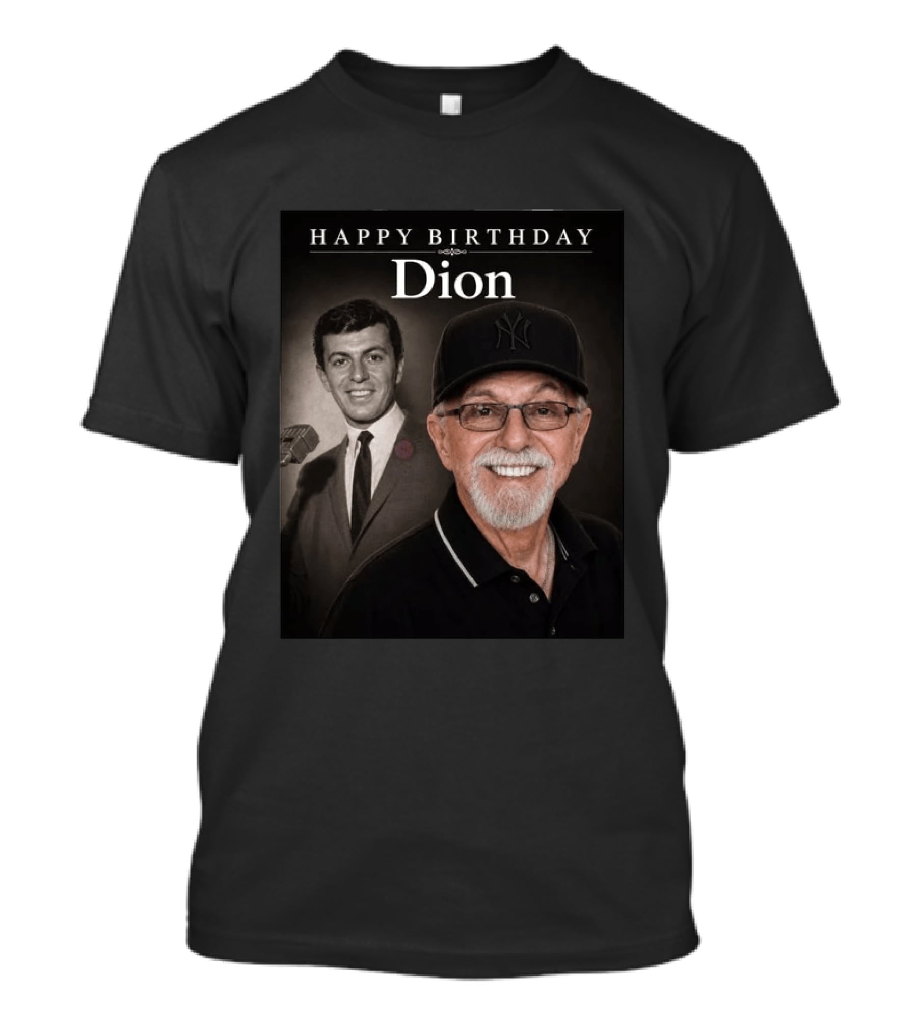 Happy Birthday Dion Iconic Celebration With Smiling T-Shirt