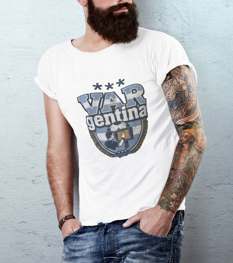 VAR Gentina Football Is Fixed Soccer Crest T-Shirt