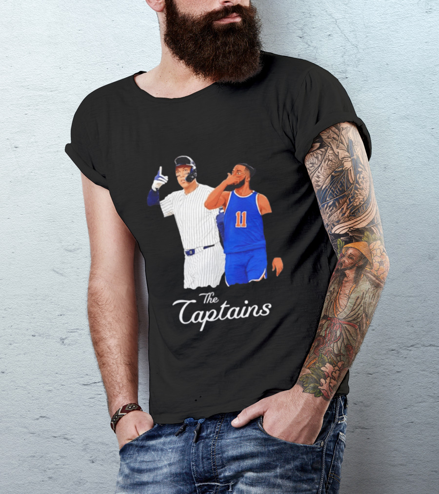 Aaron Judge New York Yankees Jalen Brunson New York Knicks The Captains T-Shirt