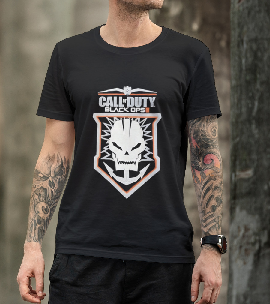 Call Of Duty Black Ops II Skull Shield T-Shirt