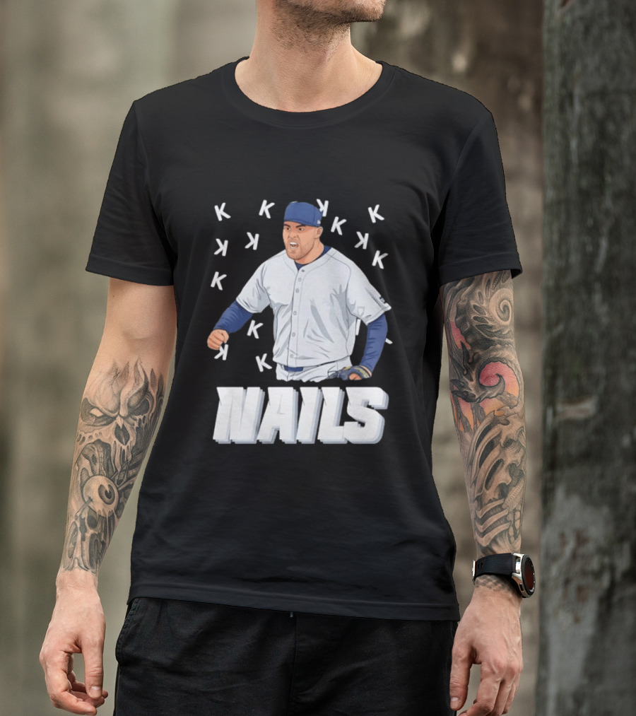 Logan Gilbert Strikeout Pitcher Seattle Mariners NAILS Baseball Fan T-Shirt