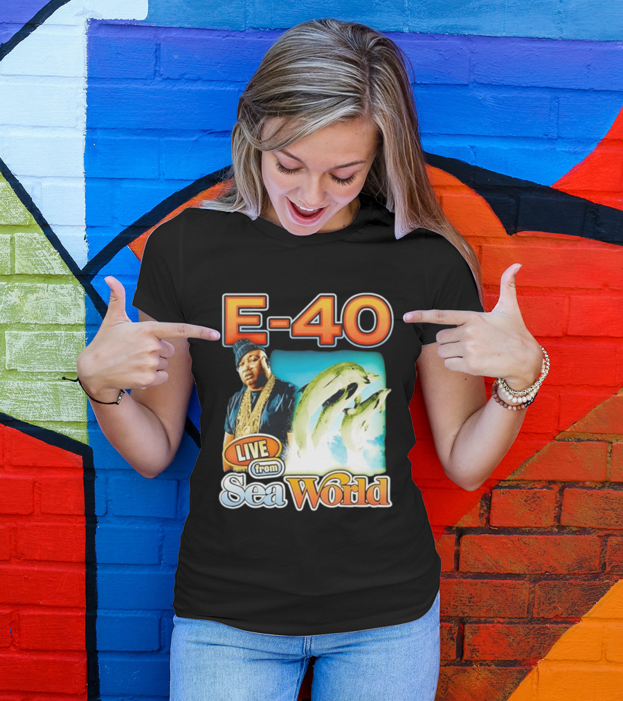 E 40 Live From Sea World With Dolphins T-Shirt