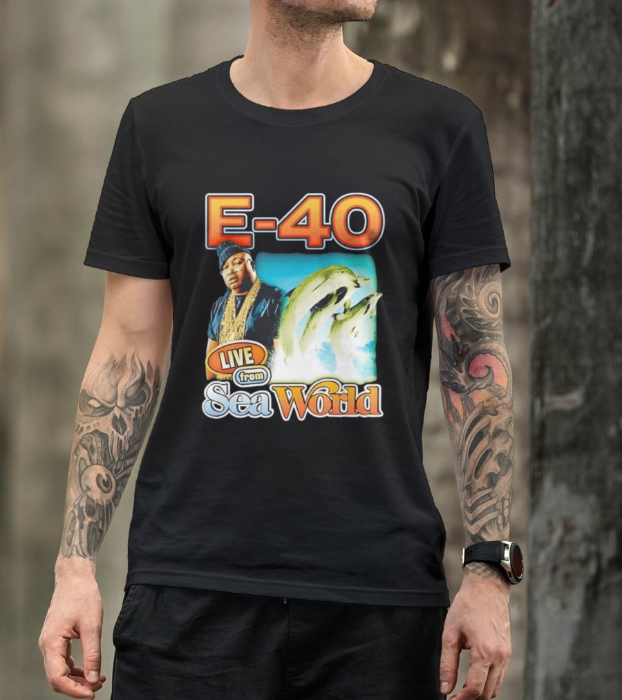 E 40 Live From Sea World With Dolphins T-Shirt
