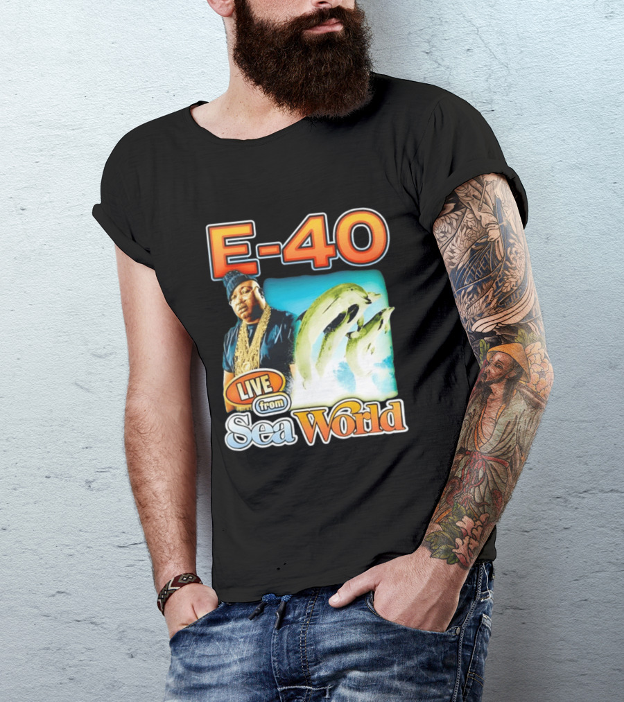 E 40 Live From Sea World With Dolphins T-Shirt
