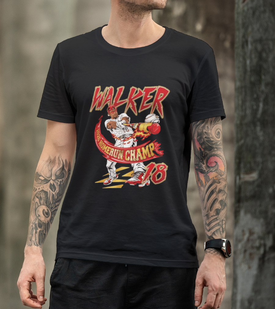 Walker 2026 Home Run Champ 18 MLB Baseball Player T-Shirt