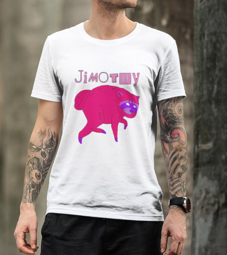 Jimothy Pink Raccoon T-Shirt