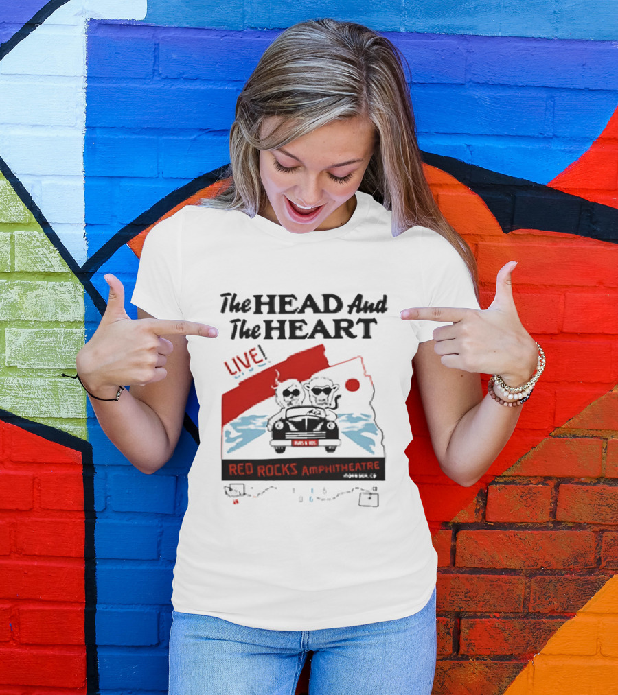The Head And The Heart Live Red Rocks Amphitheatre Concert T-Shirt