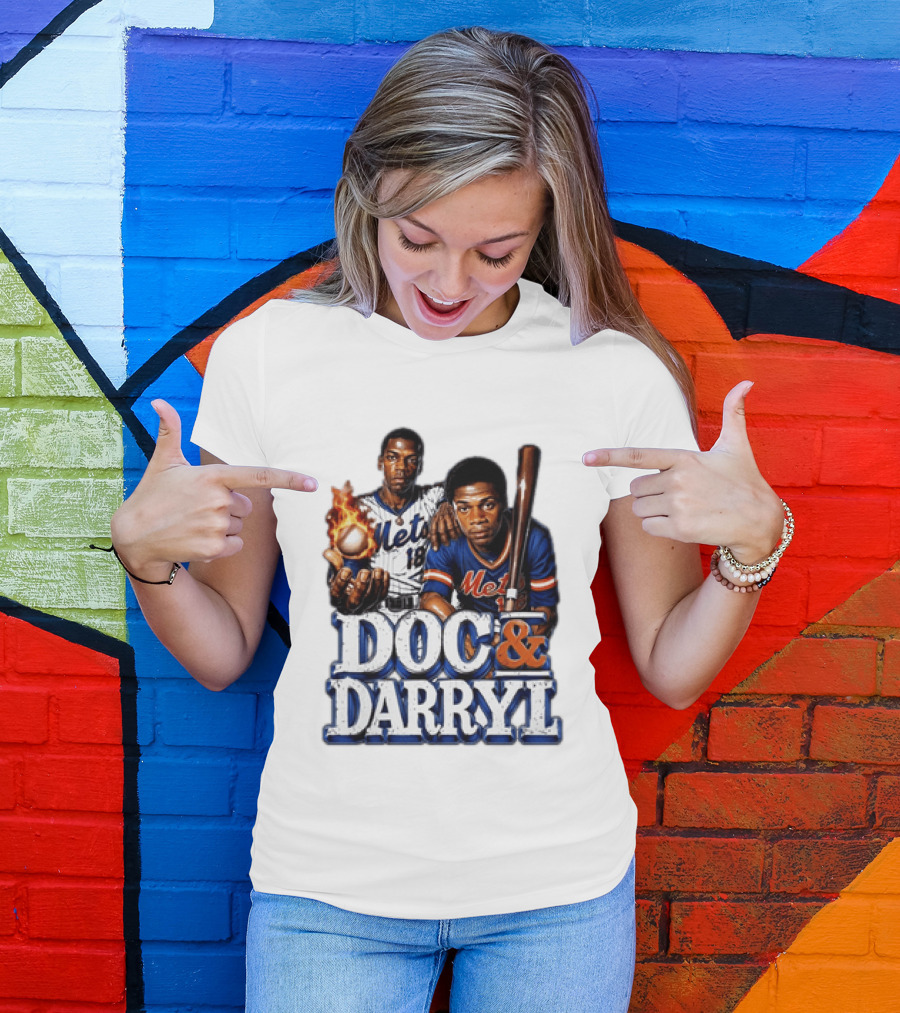 New York Mets Doc Gooden Darryl Strawberry Mets Iconic MLB Legends T-Shirt