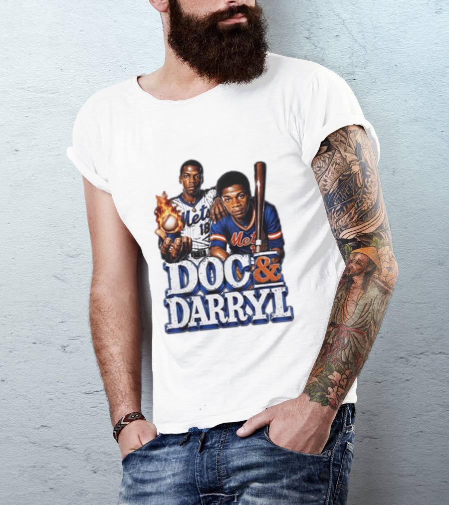 New York Mets Doc Gooden Darryl Strawberry Mets Iconic MLB Legends T-Shirt