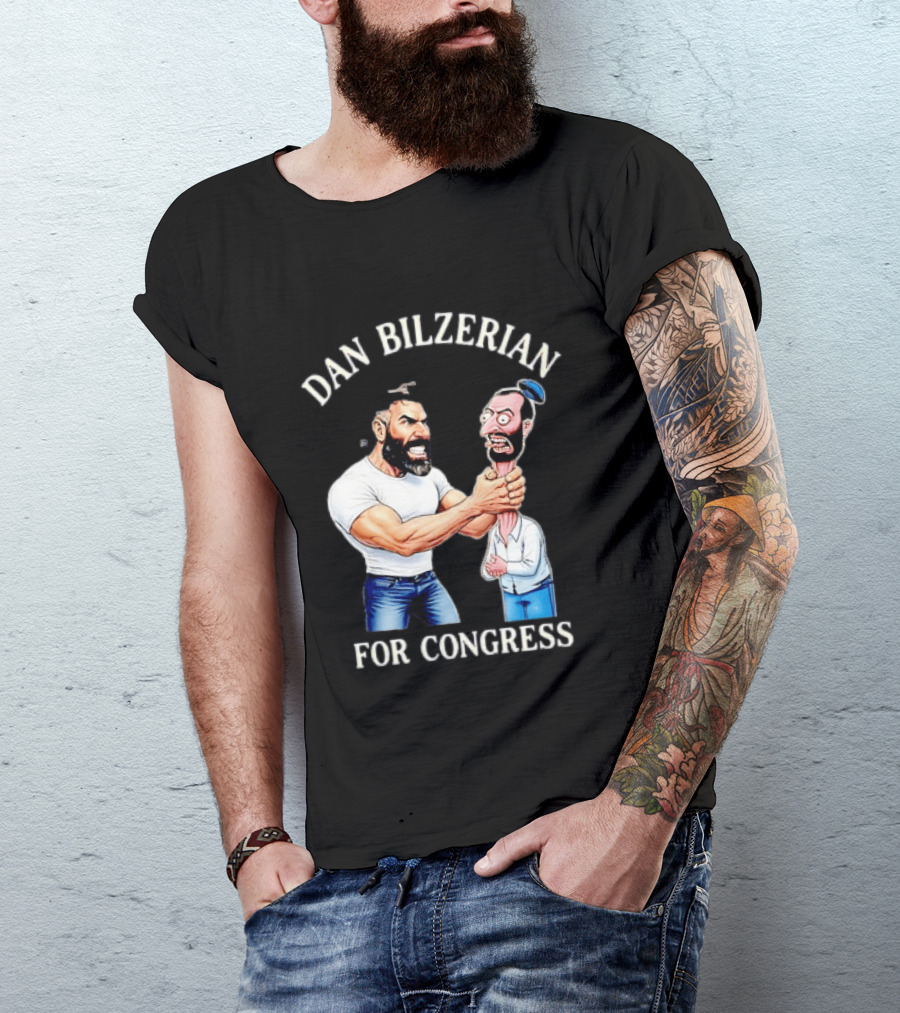 Dan Bilzerian For Congress Political Meme Cartoon T-Shirt