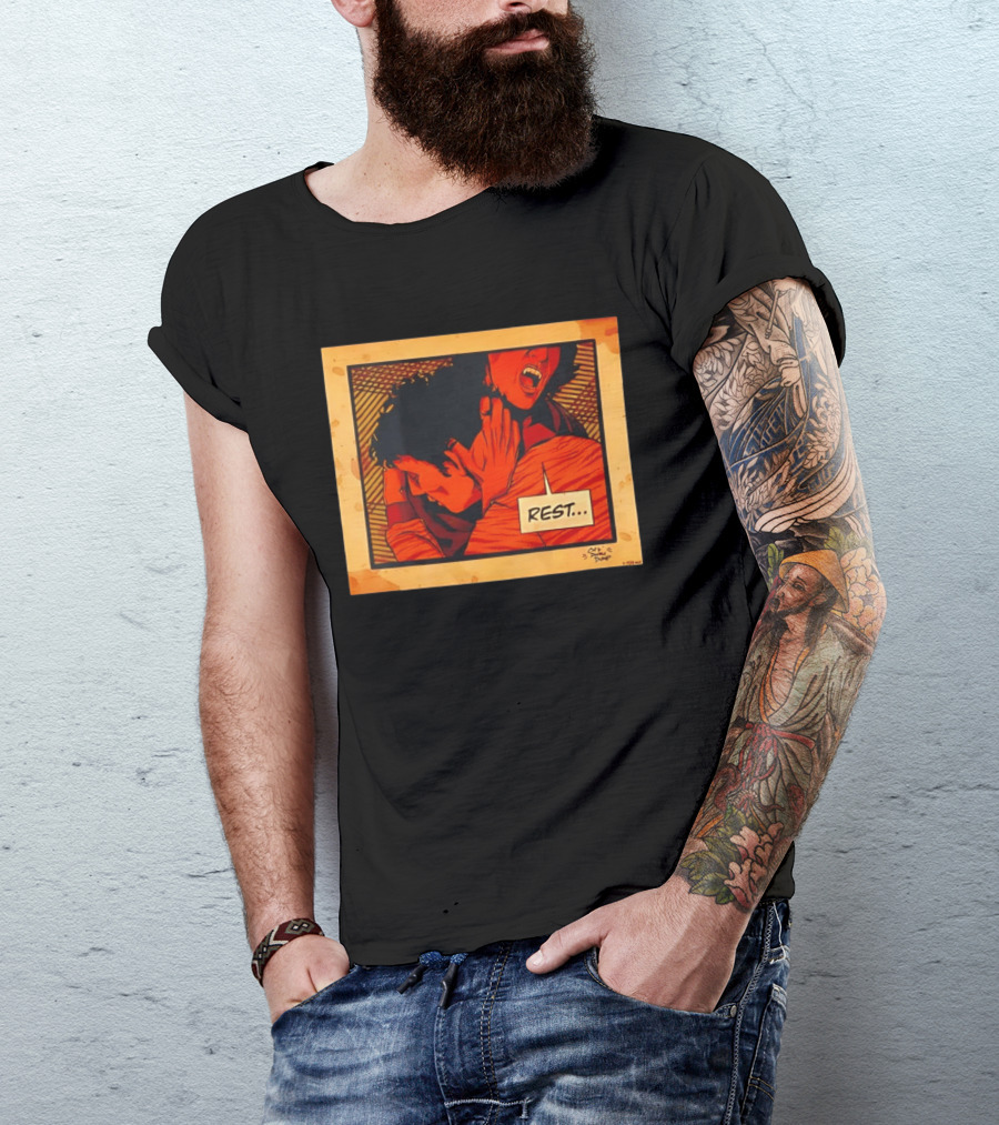 Dumb Dump Rest Vampire Biting Man T-Shirt