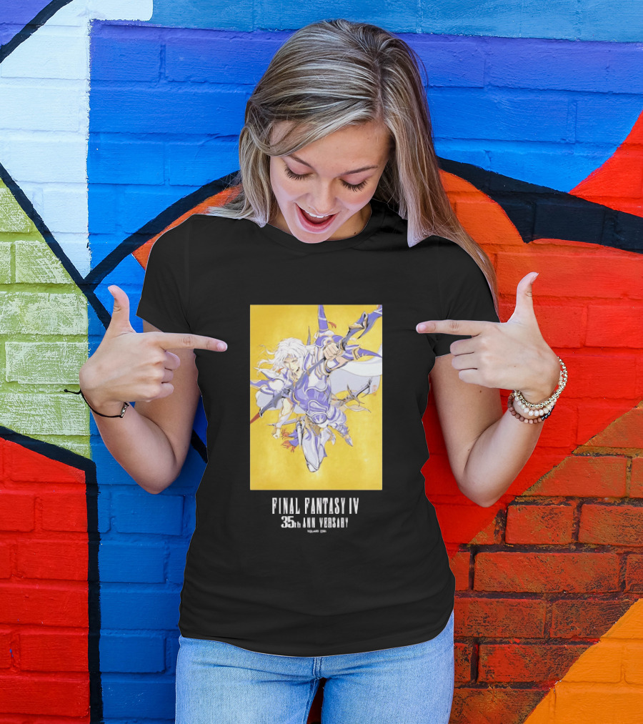 Final Fantasy IV 35th Anniversary Knight Leaping Heroic T-Shirt