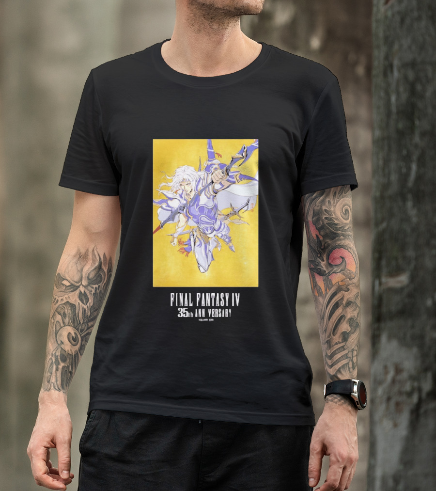 Final Fantasy IV 35th Anniversary Knight Leaping Heroic T-Shirt