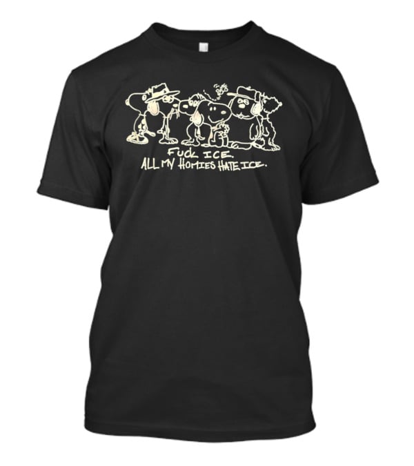 Snoopy And Friends Anti Ice Activism T-Shirt