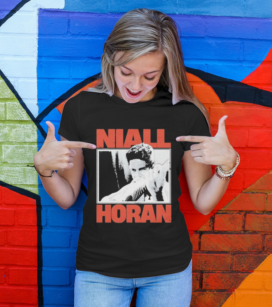 Niall Horan Distressed Guitar Player Image One Direction T-Shirt